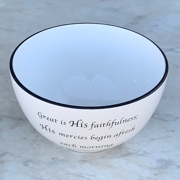 COVENTRY DAILY BLESSINGS BOWL LAMENTATIONS 3:23 NEW PORCELAIN 9 INCH - Picture 2 of 7